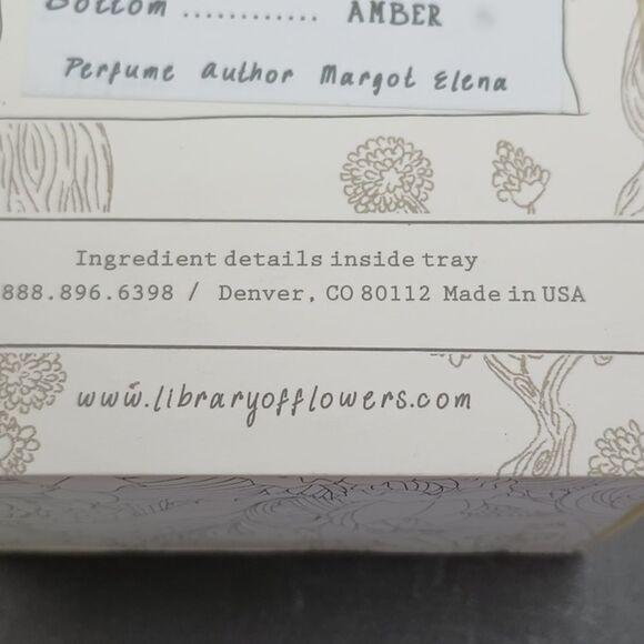 LIBRARY of flowers true vanilla hand creme NIB batch hw-087 - Picture 6 of 10